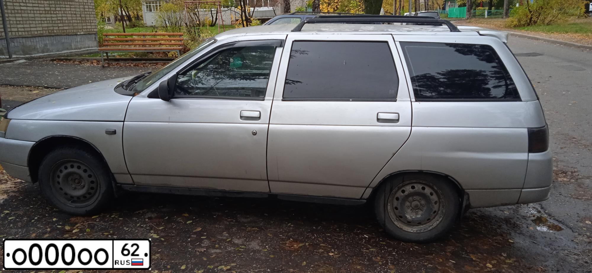Фото автомобиля LADA 1117 KALINA, 2011 — госномер О225СТ62. Цвет: Темно-серый металлик