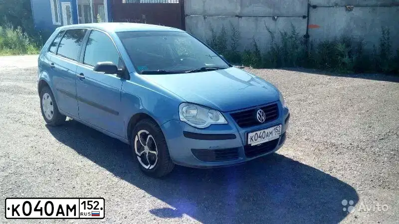 Фото автомобиля VOLKSWAGEN POLO, 2007 — госномер А491МА252. Цвет: СИНИЙ