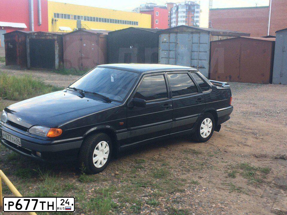Фото автомобиля LADA 2115 SAMARA, 2007 — госномер Р677ТН24. Цвет: ГРАФИТОВЫЙ МЕТАЛИК