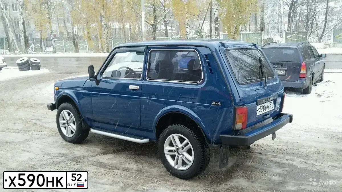 Фото автомобиля LADA 2121 NIVA, 2001 — госномер М915СМ73. Цвет: сине-зеленый