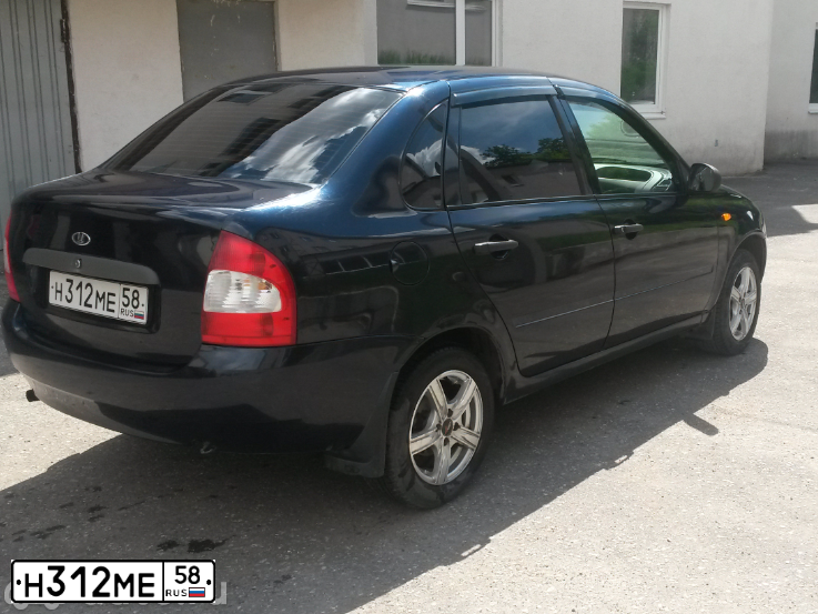 Фото автомобиля LADA 1118 KALINA, 2007 — госномер Н312МЕ58. Цвет: ТЕМНЫЙ СИНЕ-ФИОЛЕТОВЫЙ