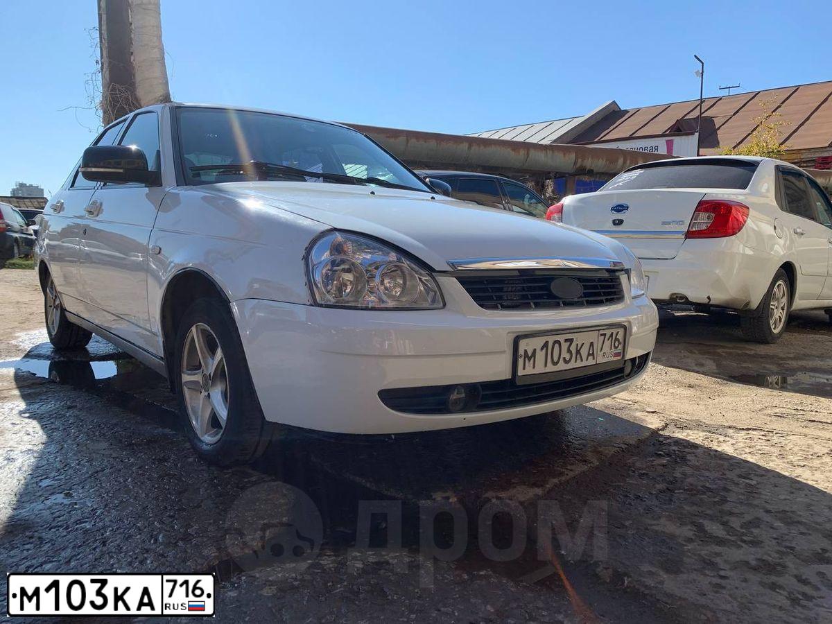 Фото автомобиля LADA 2172 PRIORA, 2009 — госномер М103КА716. Цвет: Белый