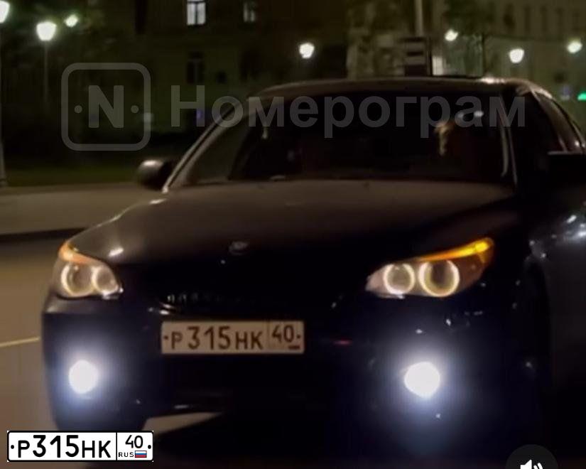 Фото автомобиля BMW SERIE 5, 2003 — госномер Р315РК40. Цвет: ЧЕРНЫЙ