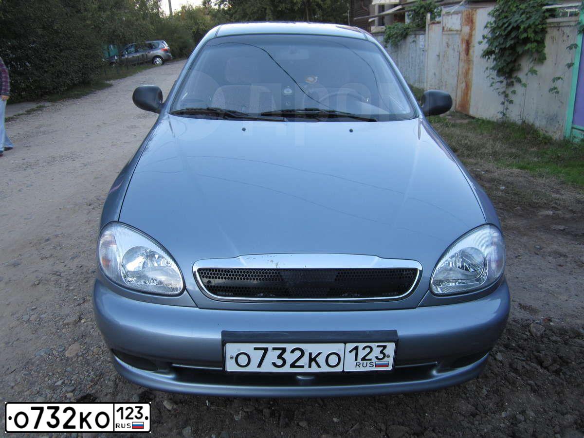Фото автомобиля ZAZ LANOS, 2009 — госномер О732КО123. Цвет: СЕРЕБРИСТО-БЕЛЫЙ