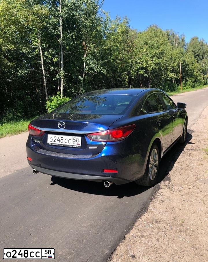 Фото автомобиля MAZDA 6, 2013 — госномер Х417РУ56. Цвет: ТЕМНО-СИНИЙ
