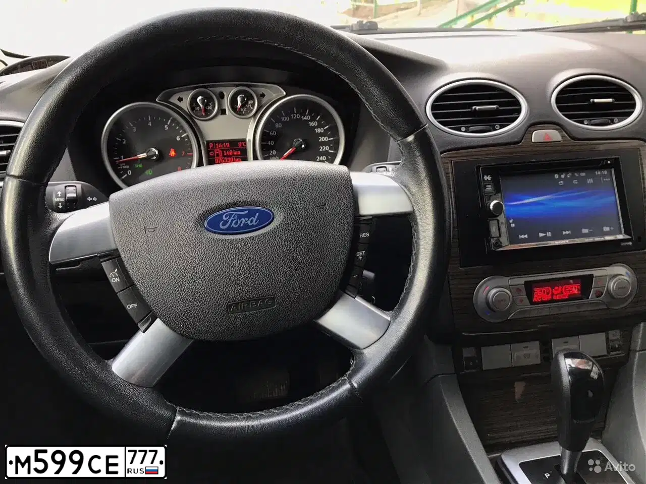 Фото автомобиля FORD FOCUS, 2008 — госномер М353ЕА134. Цвет: ЧЕРНЫЙ