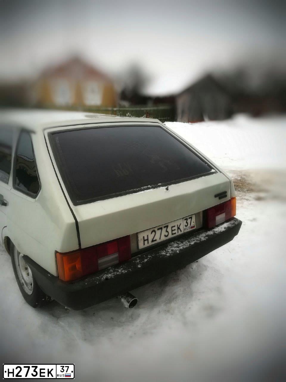Фото автомобиля VAZ 2109 SAMARA, 1997 — госномер Н273ЕК37. Цвет: Серебристый