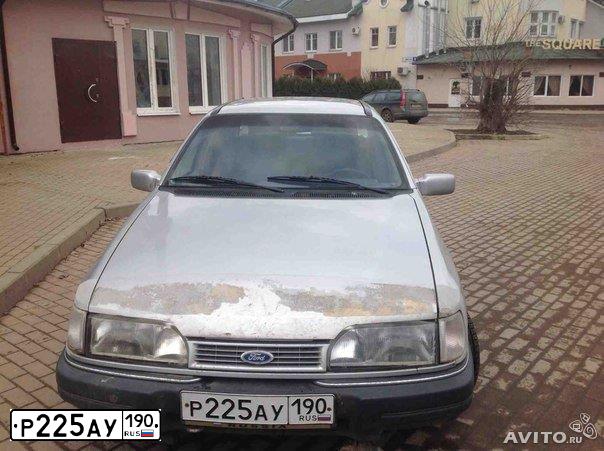 Фото автомобиля ФОРД СИЕРРА, 1991 — госномер О223ХР150. Цвет: СЕРЫЙ СВЕТЛЫЙ