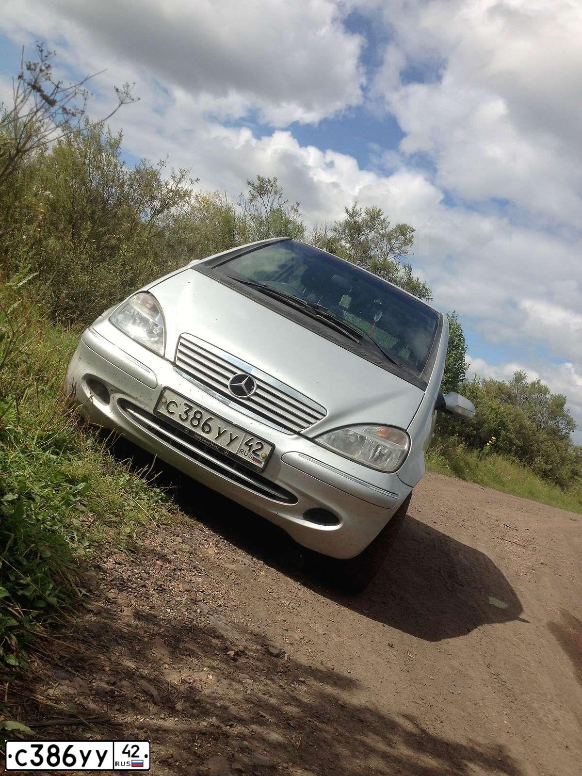 Фото автомобиля MERCEDES A-KLASSE, 2003 — госномер С335КО142. Цвет: СЕРЫЙ