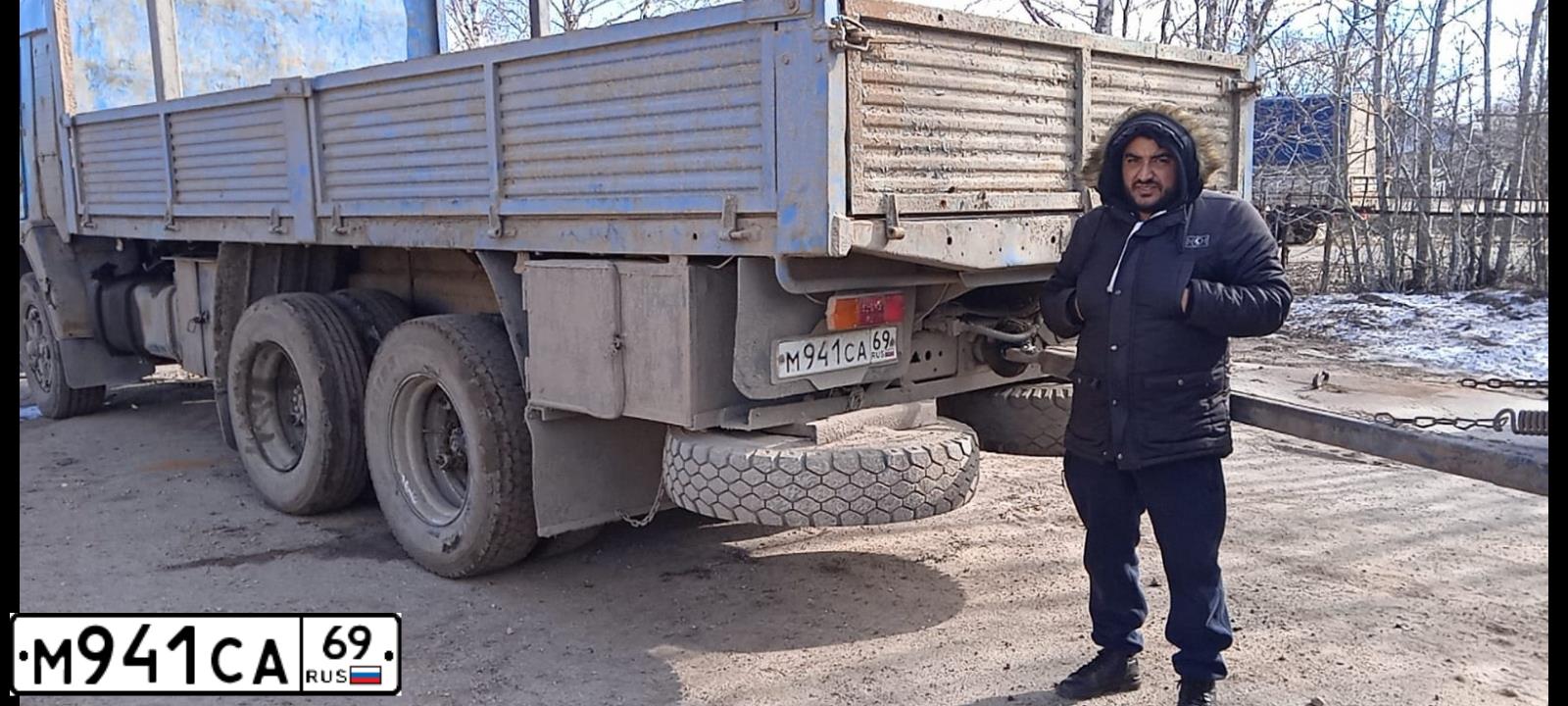 Фото автомобиля KAMAZ 53212 /6X4/, 1988 — госномер Н092МР69. Цвет: ГОЛУБОЙ