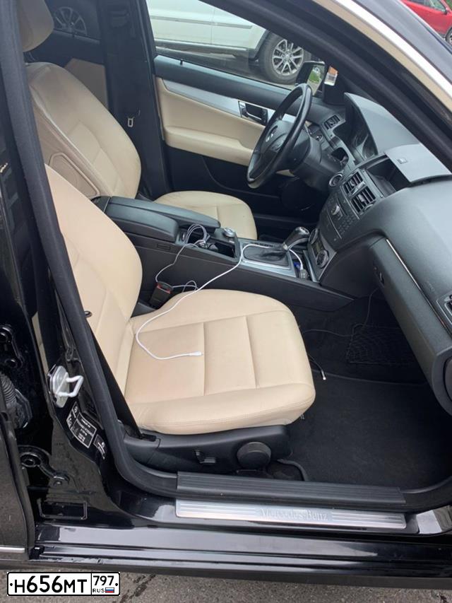 Фото автомобиля MERCEDES C-KLASSE, 2008 — госномер Н656МТ797. Цвет: ЧЕРНЫЙ