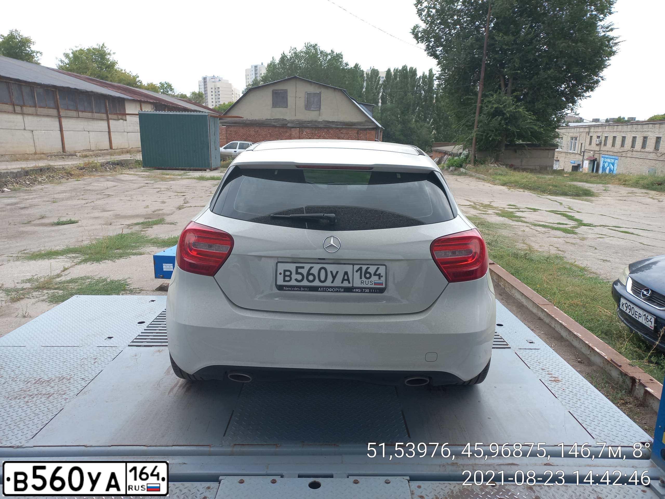 Фото автомобиля MERCEDES A-KLASSE, 2013 — госномер О928РВ159
