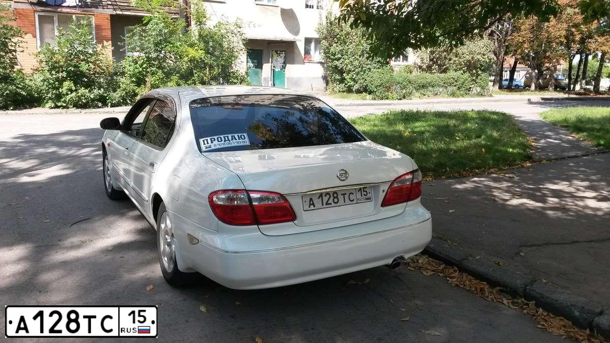 Фото автомобиля NISSAN MAXIMA, 2001 — госномер А451ОВ142. Цвет: Белый