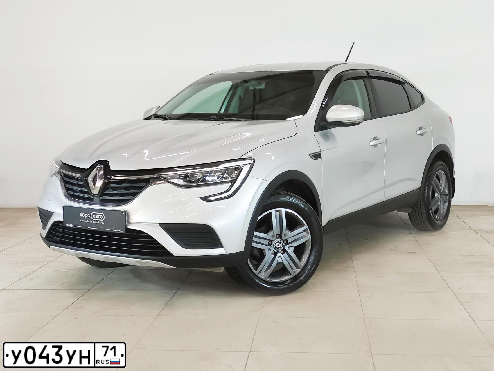 Фото автомобиля RENAULT ARKANA, 2021 — госномер У043УН71. Цвет: СВЕТЛО-СЕРЫЙ