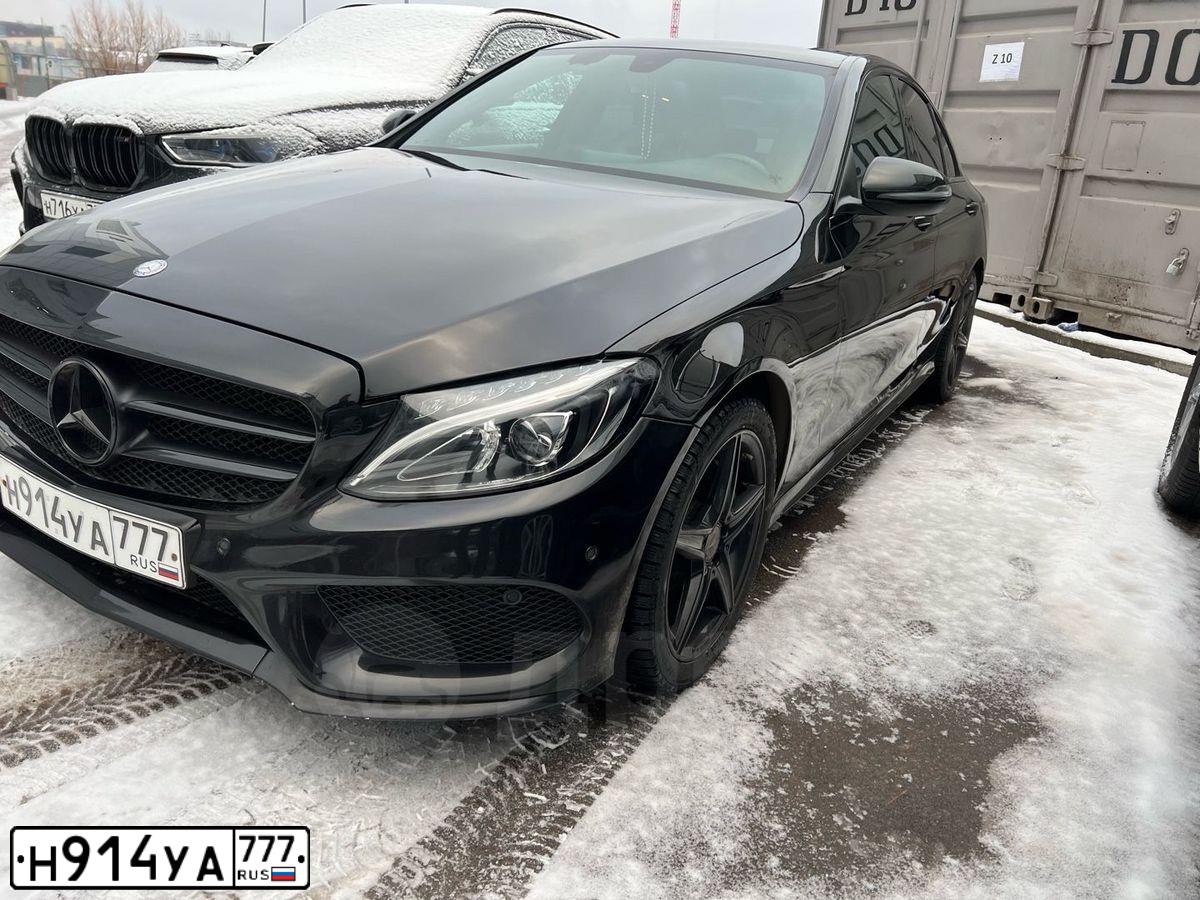 Фото автомобиля MERCEDES C-KLASSE, 2016 — госномер У682СУ31. Цвет: ЧЕРНЫЙ