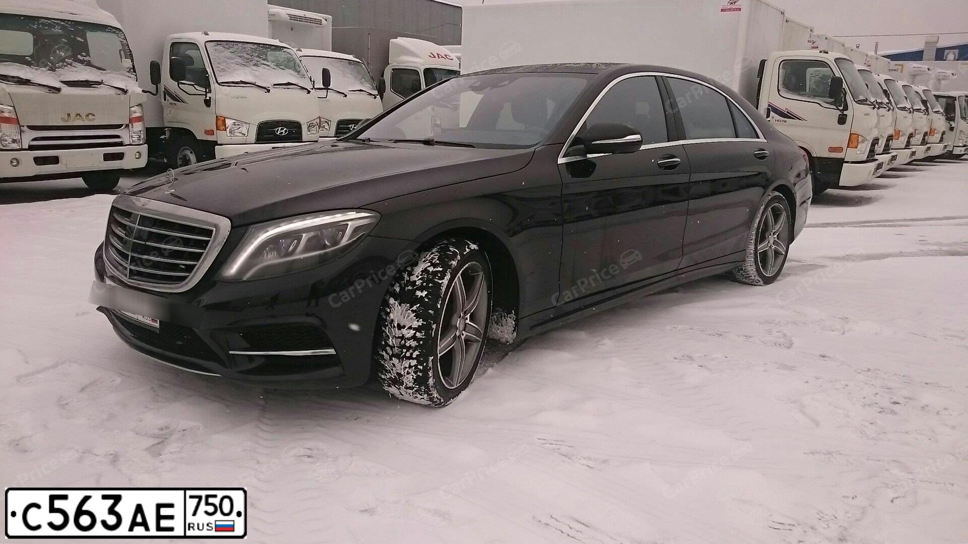 Фото автомобиля MERCEDES-BENZ S500, 2014 — госномер Р431ТВ126. Цвет: ЧЕРНЫЙ