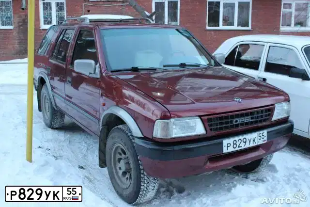 Фото автомобиля OPEL FRONTERA, 1993 — госномер А506ВХ122. Цвет: ТЕМНО-КРАСНЫЙ