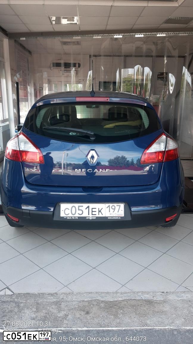 Фото автомобиля RENAULT MEGANE, 2010 — госномер С051ЕК197. Цвет: ТЕМНО-СЕРЫЙ