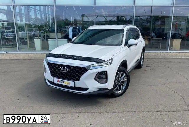 Фото автомобиля HYUNDAI SANTA FE, 2019 — госномер Т592ЕХ154