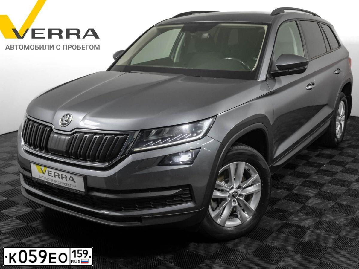 Фото автомобиля SKODA KODIAQ, 2018 — госномер К059ЕО159. Цвет: ТЕМНО-СЕРЫЙ
