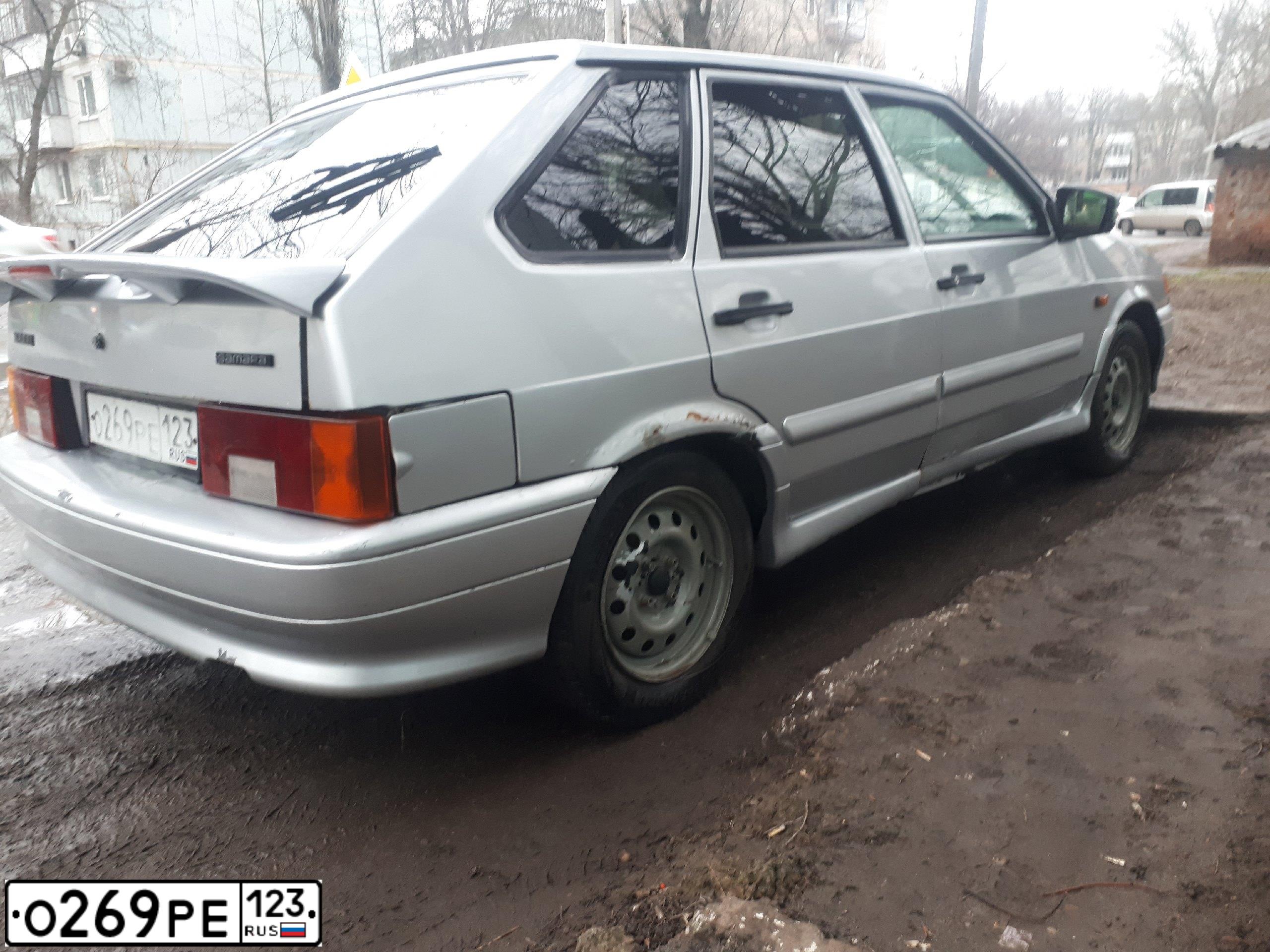 Фото автомобиля LADA 2114 SAMARA, 2009 — госномер О269РЕ123. Цвет: СВЕТЛО-СЕРЕБРИСТЫЙ МЕТАЛЛ
