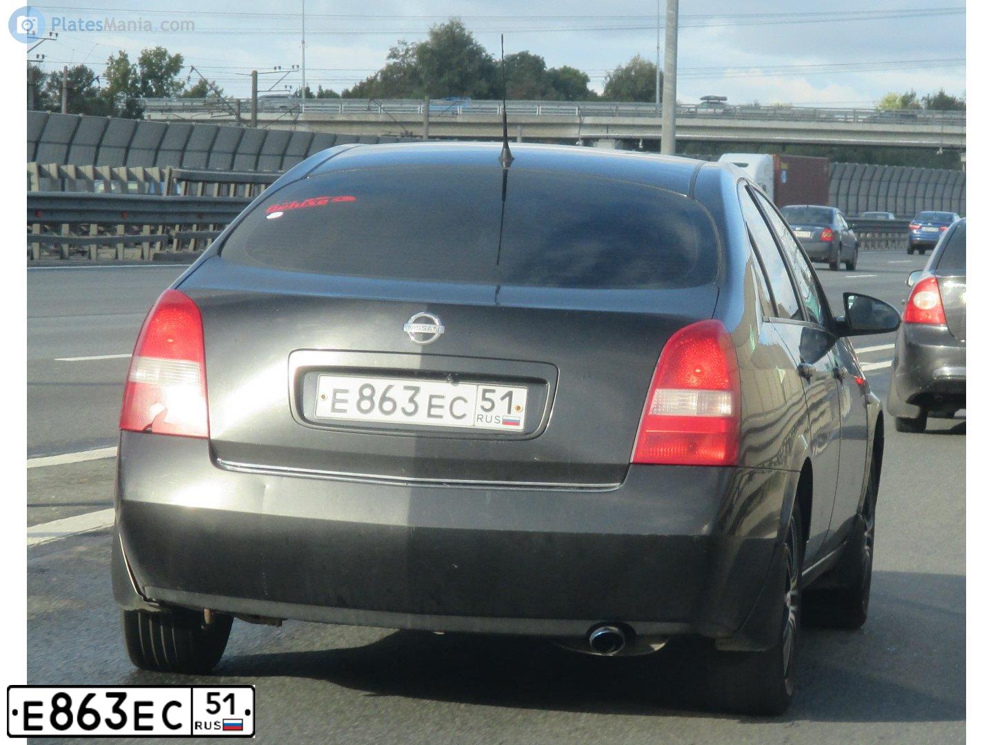 Фото автомобиля NISSAN PRIMERA, 2002 — госномер С291ОК198. Цвет: ЧЕРНЫЙ