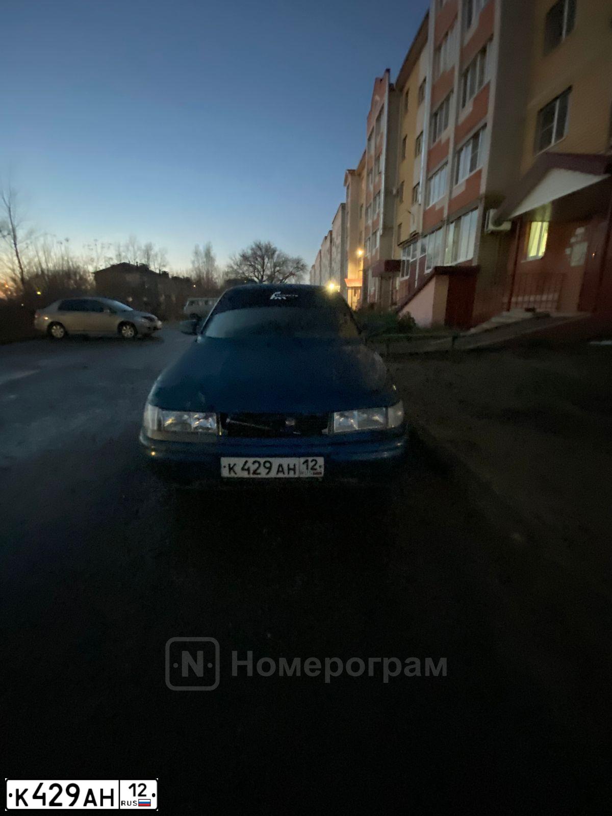 Фото автомобиля LADA 2112, 2005 — госномер К429АН12. Цвет: СИНЕ-ЗЕЛЕНЫЙ