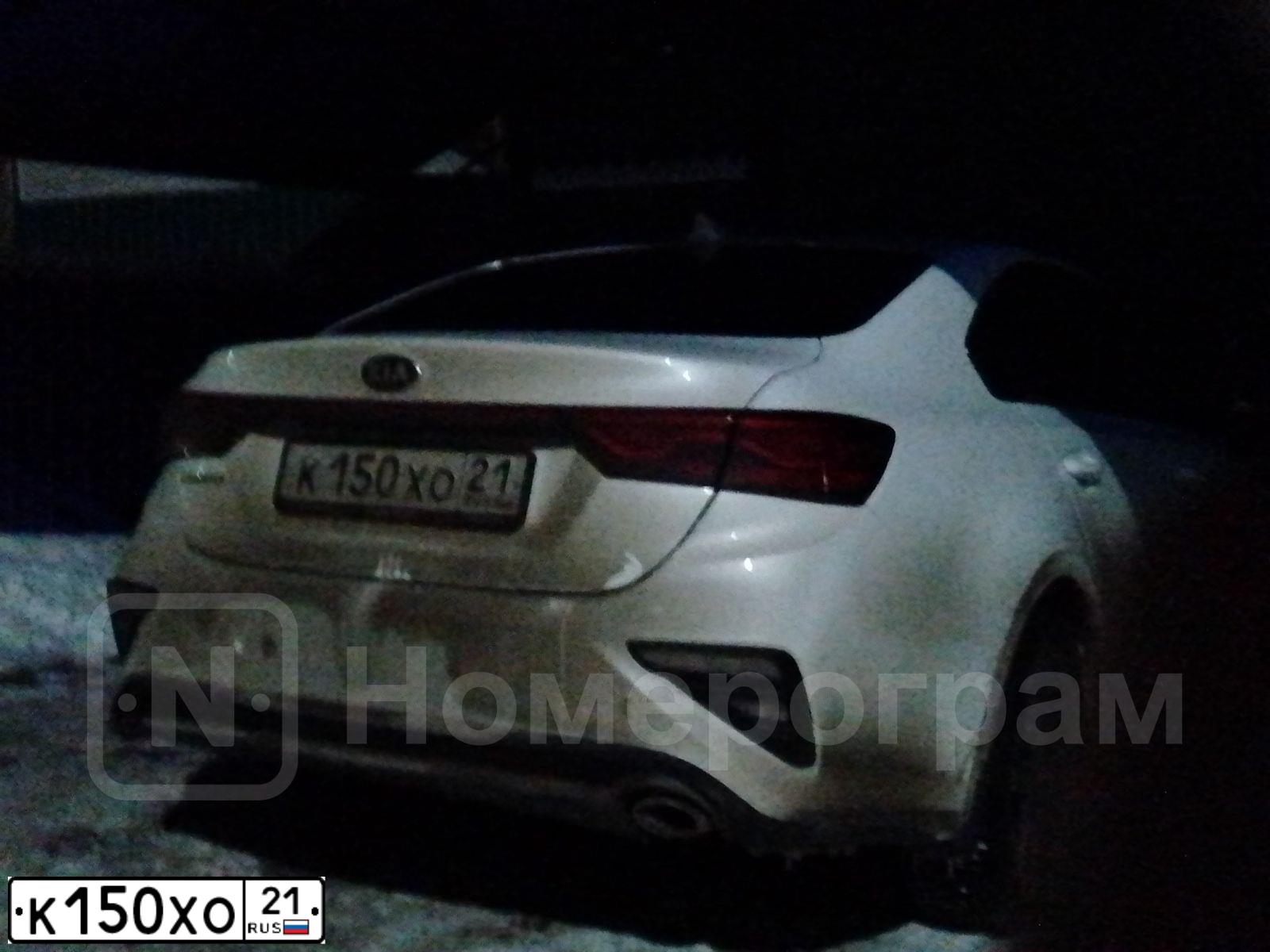 Фото автомобиля KIA CERATO, 2018 — госномер Е151ХО21. Цвет: Белый