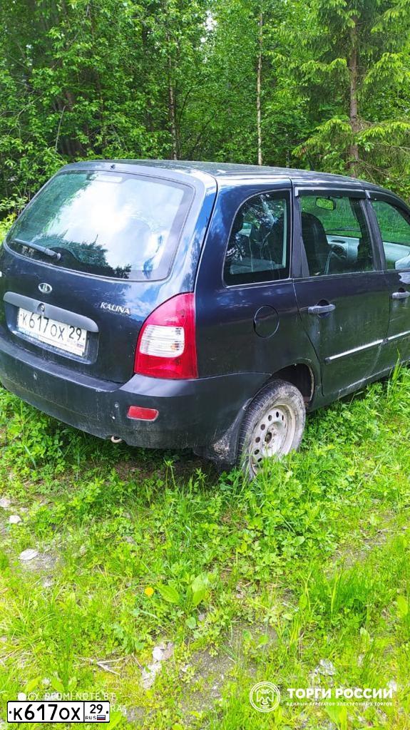 Фото автомобиля LADA 1117 KALINA, 2012 — госномер К617ОХ29. Цвет: СЕРО-СИНИЙ