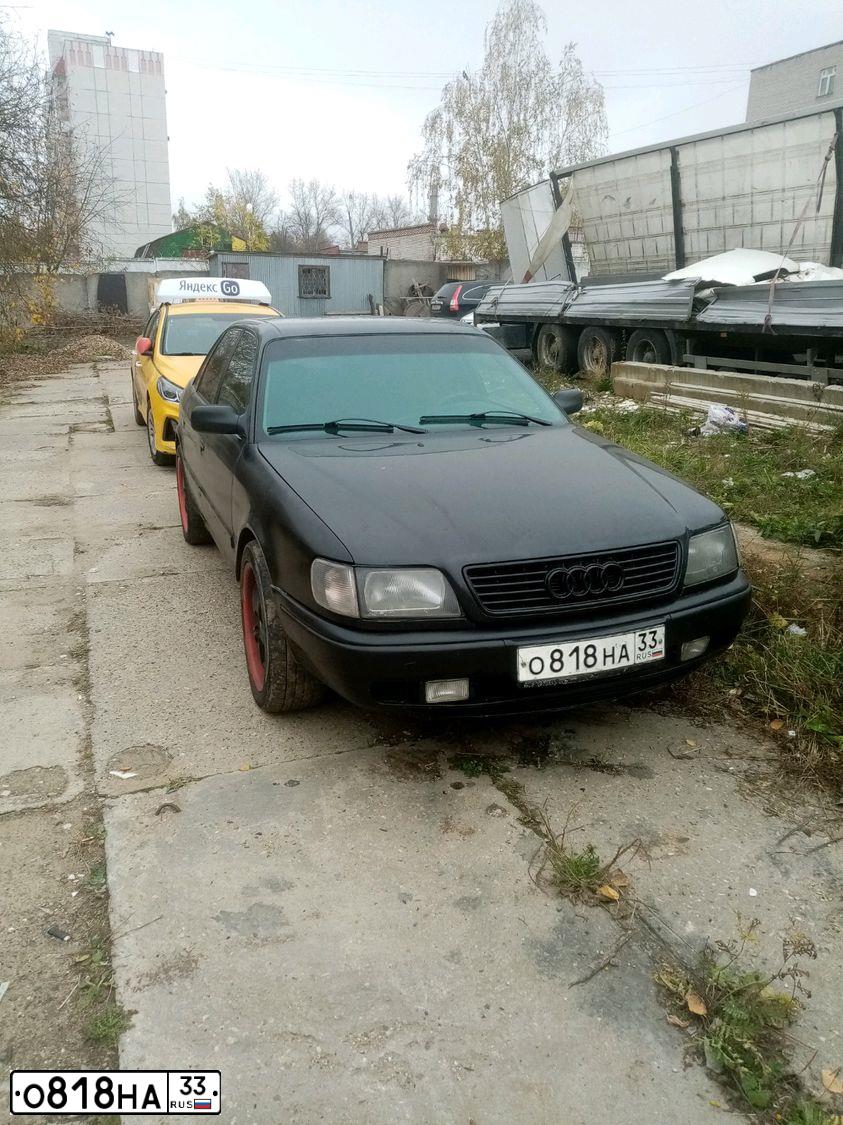 Фото автомобиля AUDI 100, 1992 — госномер М259РА33. Цвет: ЧЕРНЫЙ
