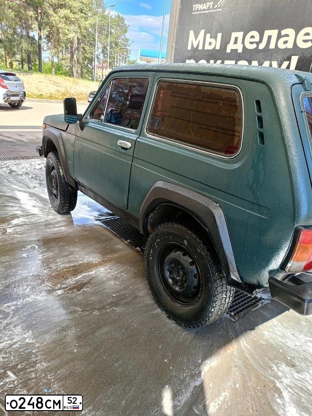 Фото автомобиля LADA 2121 NIVA, 1984 — госномер О248СМ52. Цвет: СИНЕ-ЗЕЛЕНЫЙ