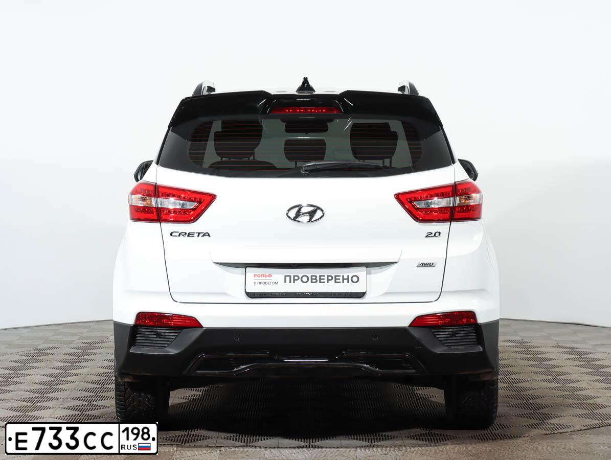Фото автомобиля HYUNDAI CRETA, 2020 — госномер Н449ТВ198. Цвет: БЕЛЫЙ-ЧЕРНЫЙ
