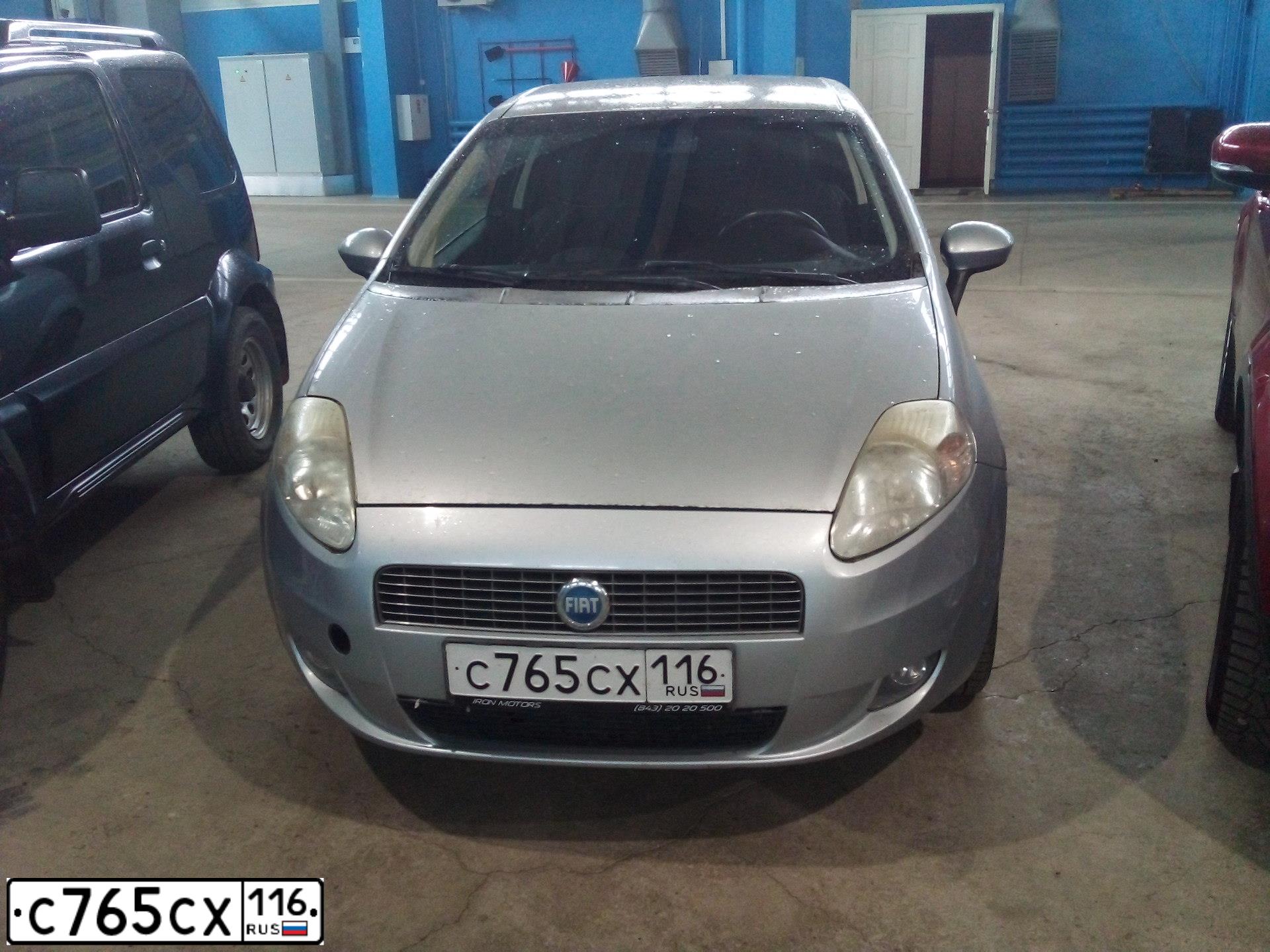 Фото автомобиля FIAT PUNTO, 2007 — госномер С765СХ116. Цвет: СЕРЕБРИСТЫЙ
