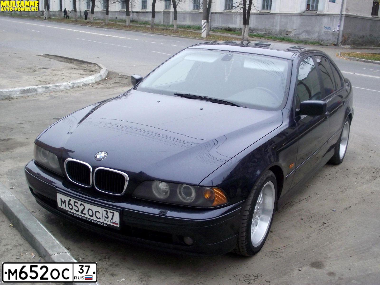 Фото автомобиля BMW SERIE 5, 2001 — госномер Е027АУ57. Цвет: синий