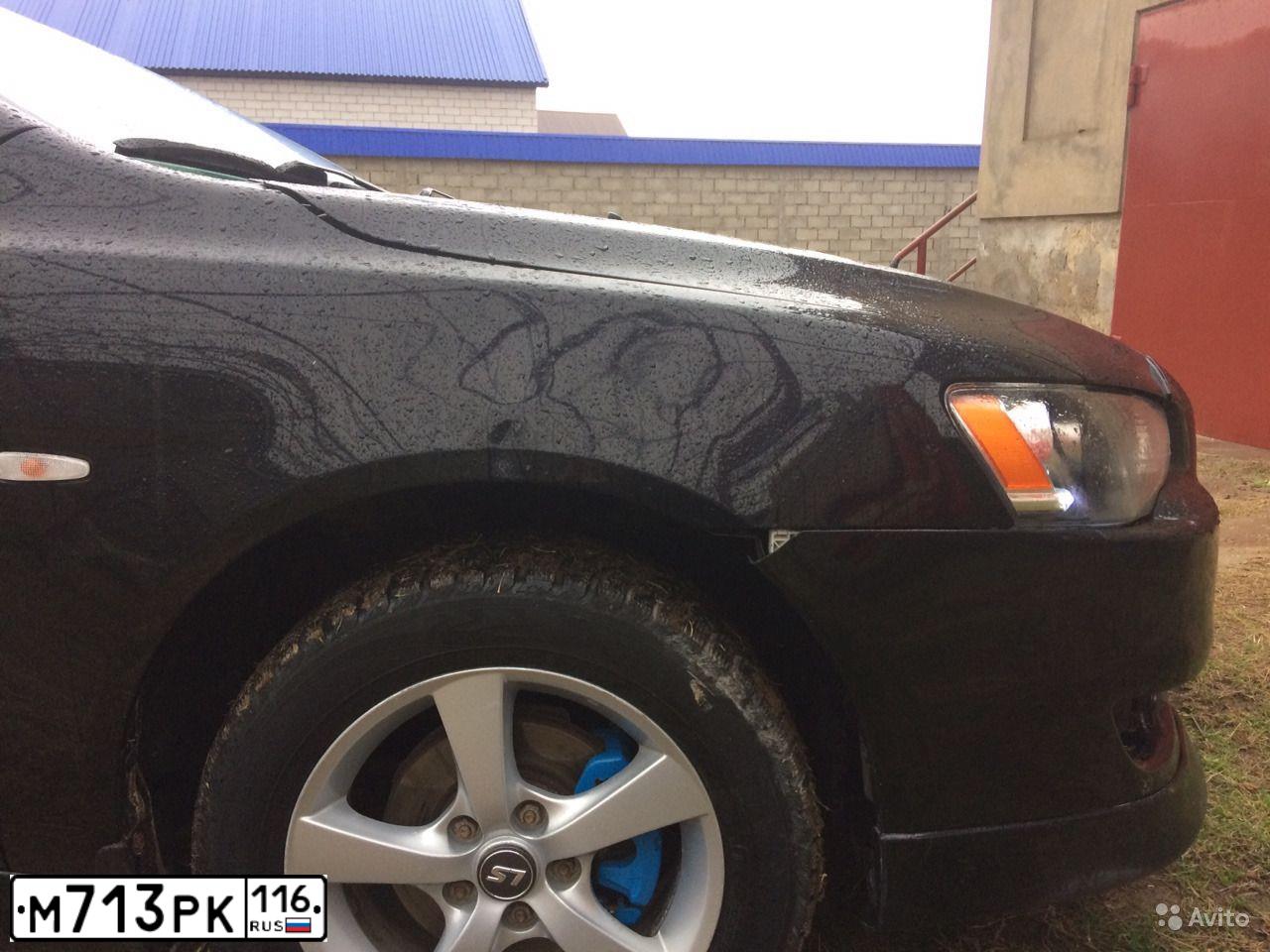 Фото автомобиля MITSUBISHI LANCER, 2008 — госномер Р758ЕУ193. Цвет: ЧЕРНЫЙ