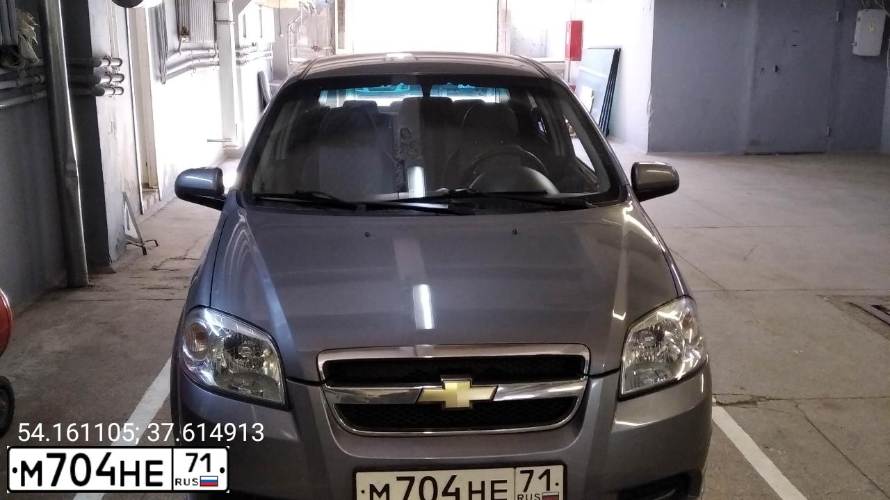 Фото автомобиля CHEVROLET AVEO, 2011 — госномер У295ХА71. Цвет: СЕРЫЙ