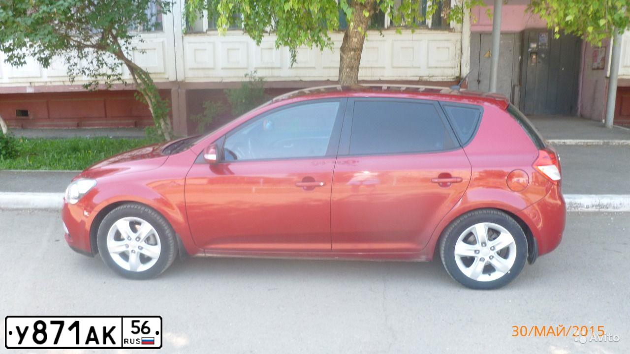 Фото автомобиля KIA CEE'D, 2010 — госномер С212ЕЕ56. Цвет: Красный