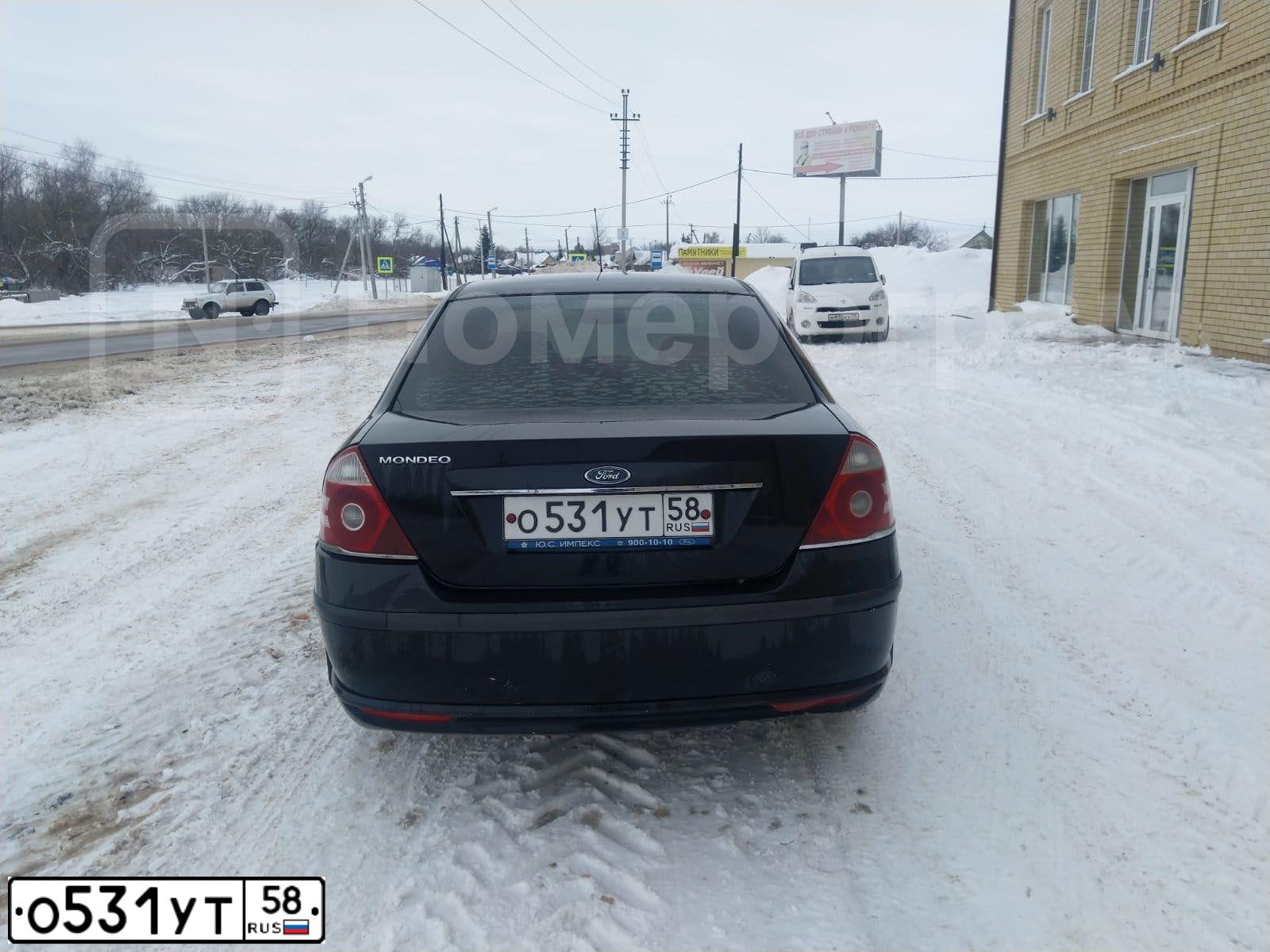 Фото автомобиля FORD MONDEO, 2006 — госномер К121КА13