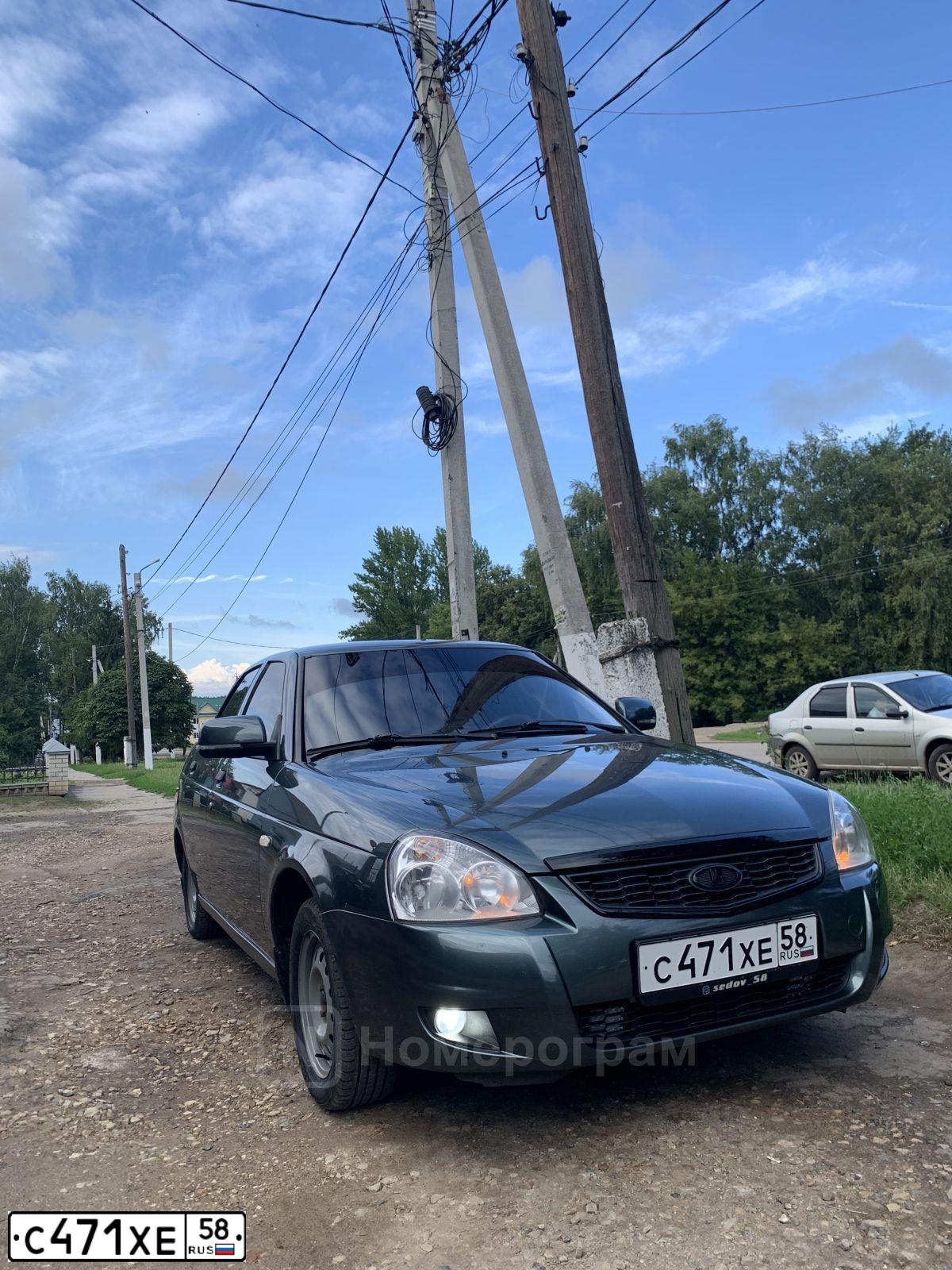 Фото автомобиля LADA 2170 PRIORA, 2010 — госномер С471ХЕ58. Цвет: СЕРО-СИНЕ-ЗЕЛЕНЫЙ