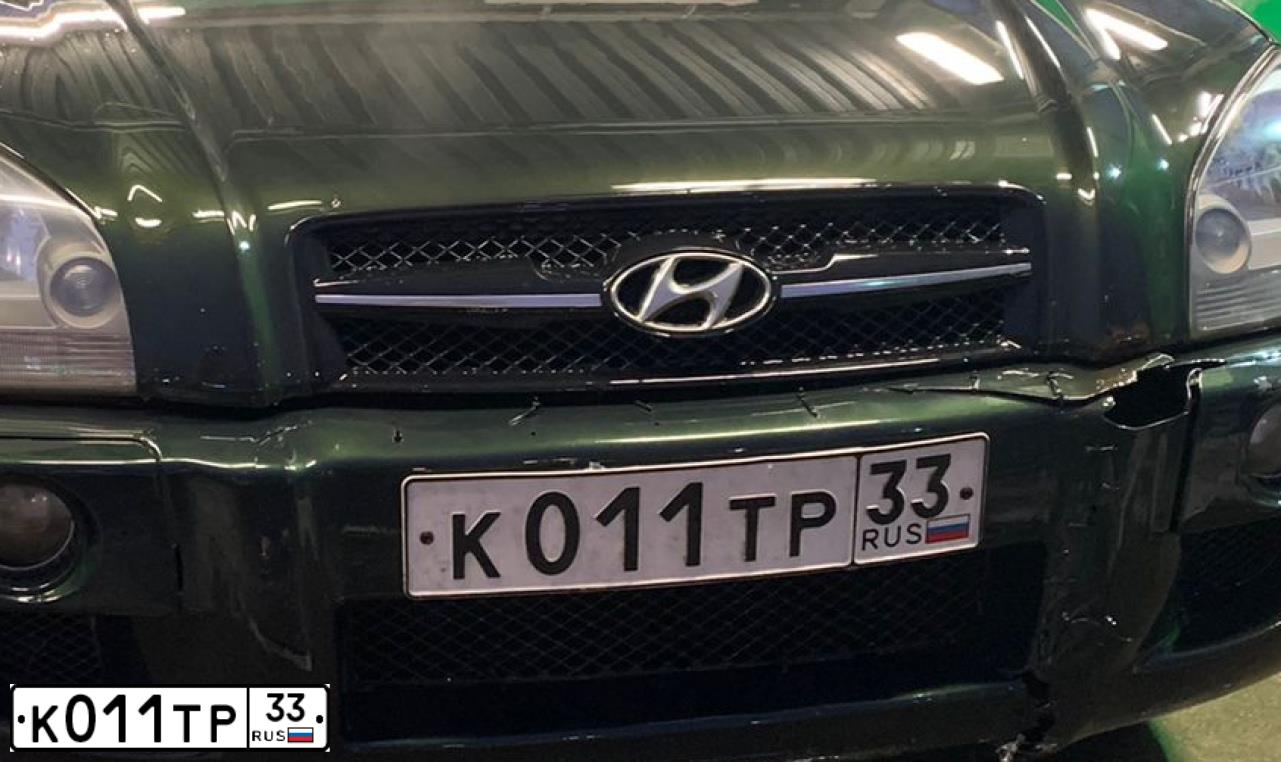 Фото автомобиля HYUNDAI TUCSON, 2007 — госномер К227ВХ977. Цвет: ЗЕЛЕНЫЙ ТЕМНЫЙ