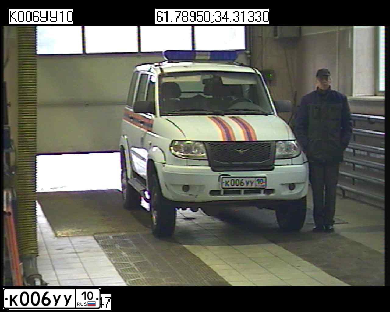 Фото автомобиля UAZ 3163 PATRIOT, 2011 — госномер К006УУ10. Цвет: Р50547-2002 СХЕМА А-32