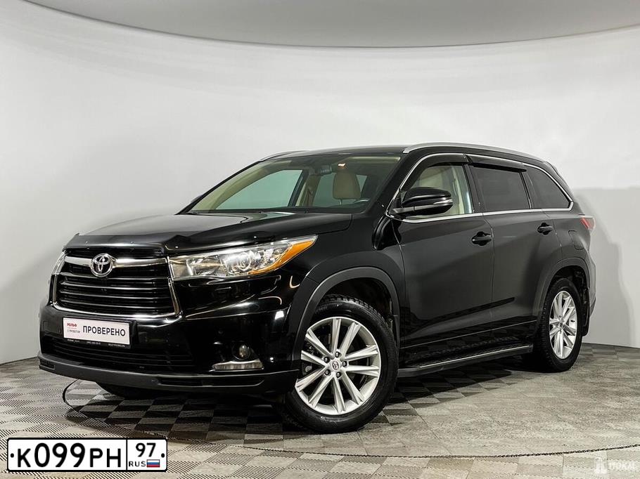 Фото автомобиля TOYOTA HIGHLANDER, 2014 — госномер А377ОТ790. Цвет: ЧЕРНЫЙ