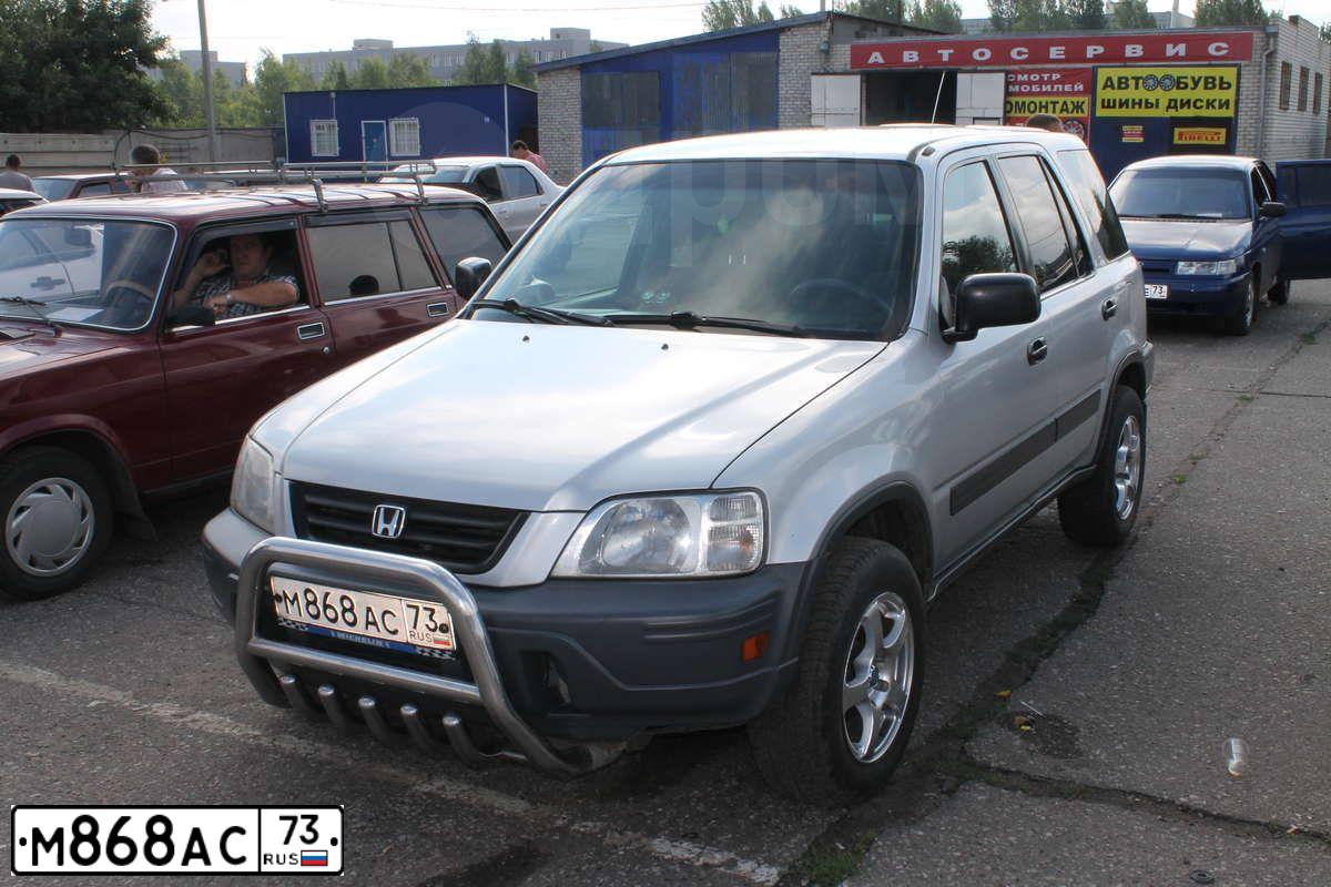 Фото автомобиля HONDA CR-V, 1999 — госномер М216ТХ32. Цвет: СЕРЕБРИСТЫЙ