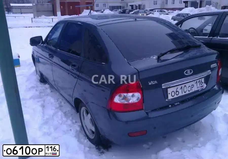 Фото автомобиля LADA 2172 PRIORA, 2012 — госномер Х151ОТ116. Цвет: СЕРО-СИНИЙ