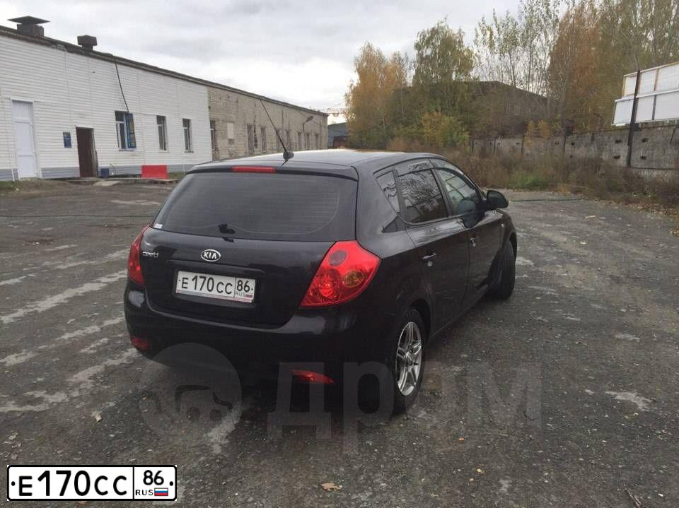 Фото автомобиля KIA CEE'D, 2008 — госномер С207УС72. Цвет: ЧЕРНЫЙ