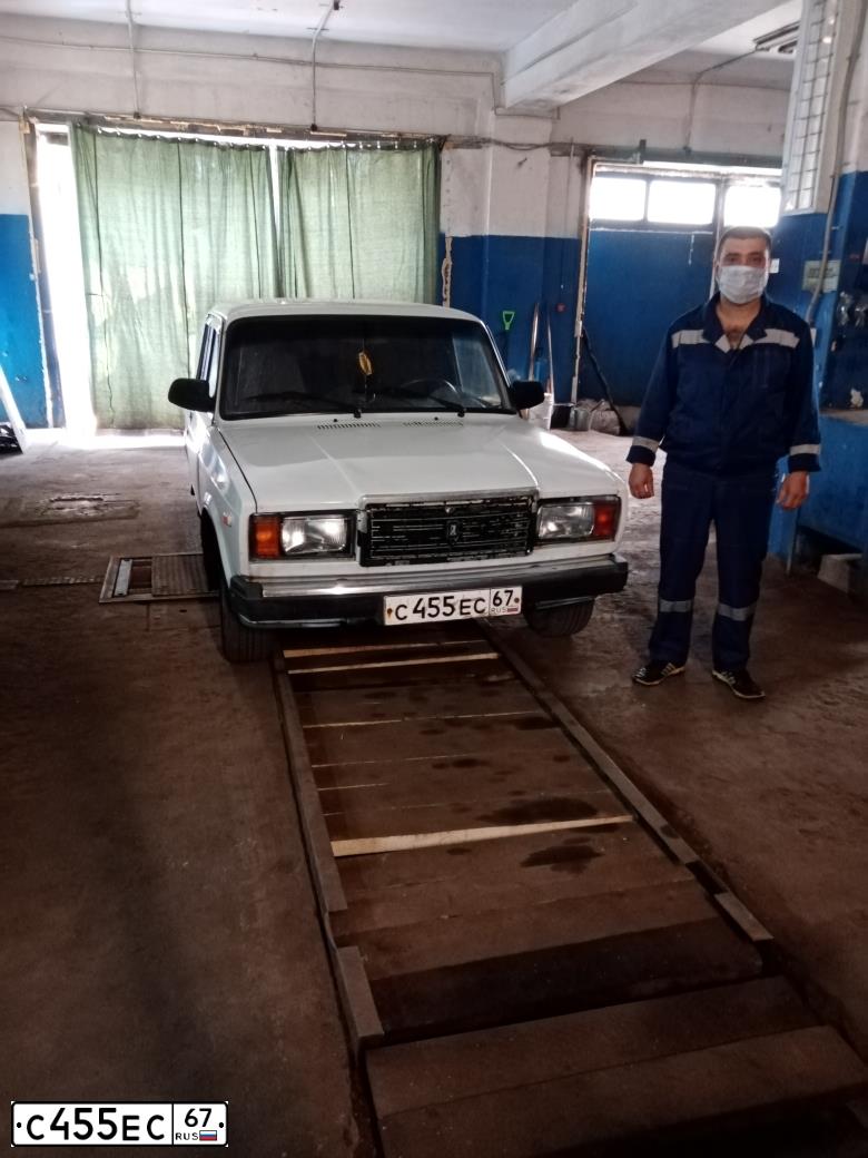 Фото автомобиля LADA 2107 LADA, 2007 — госномер К367ТК69. Цвет: ЯРКО-БЕЛЫЙ