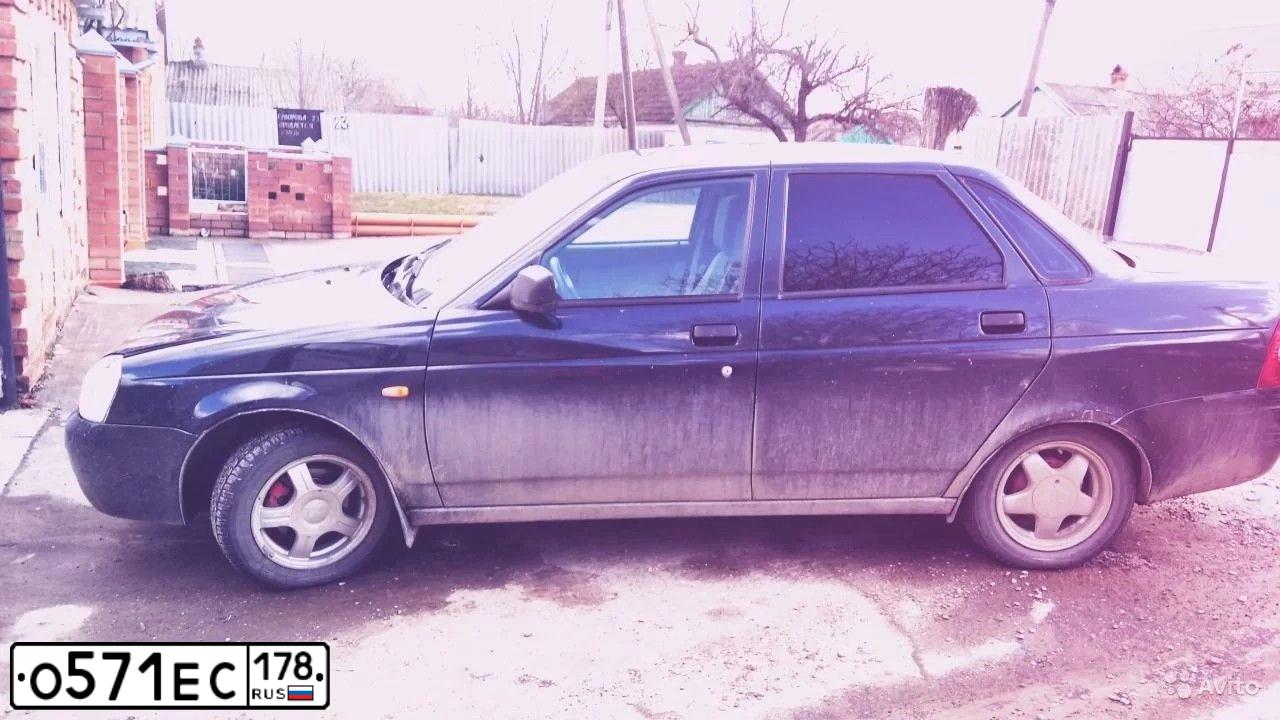 Фото автомобиля LADA 2170 PRIORA, 2008 — госномер О571ЕС178. Цвет: ГРАФИТОВЫЙ МЕТАЛЛИК