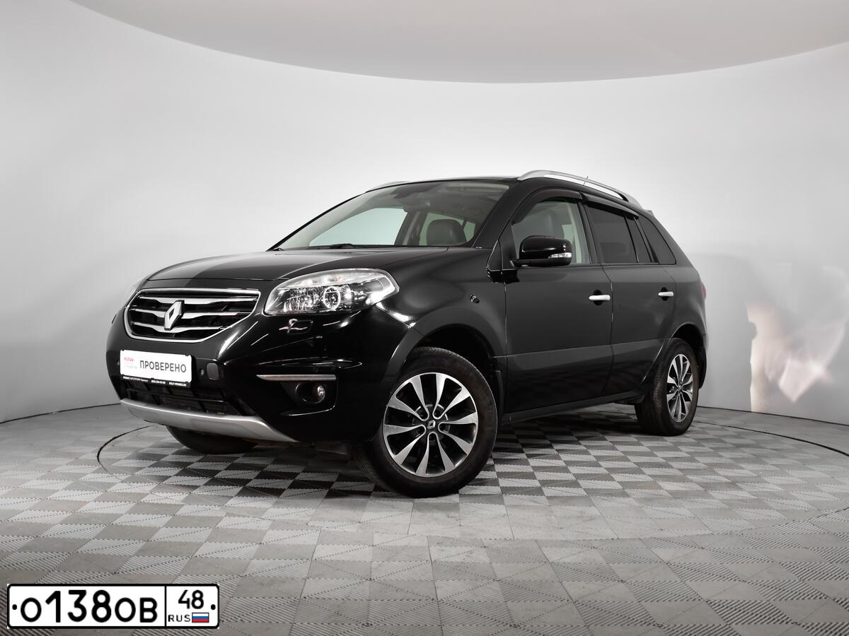 Фото автомобиля RENAULT KOLEOS, 2012 — госномер К489СС53. Цвет: ЧЕРНЫЙ