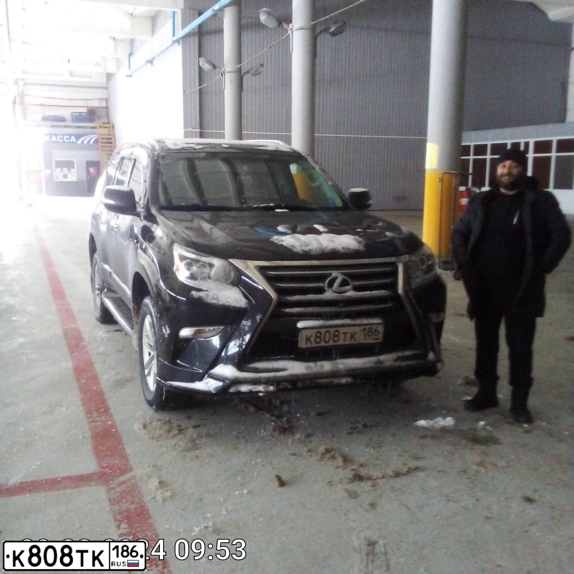 Фото автомобиля LEXUS GX, 2014 — госномер К808ТК186. Цвет: ЧЕРНЫЙ
