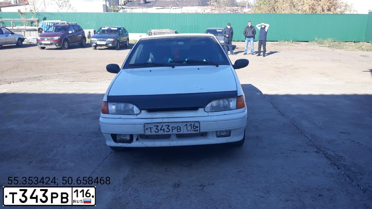 Фото автомобиля LADA 2114 SAMARA, 2013 — госномер Т343РВ116. Цвет: Белый